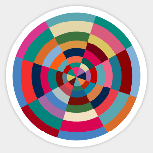 Pop Art Color Wheel Sticker